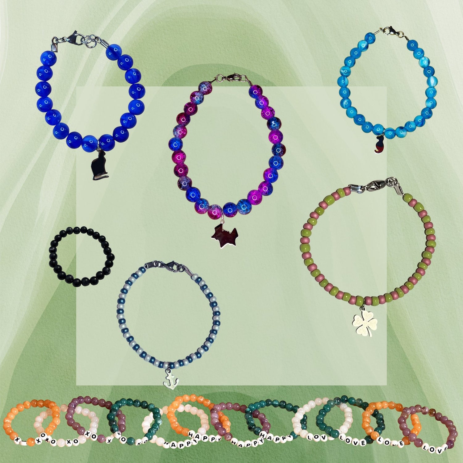 Bracciali con perline