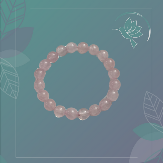 Bracciale in quarzo rosa