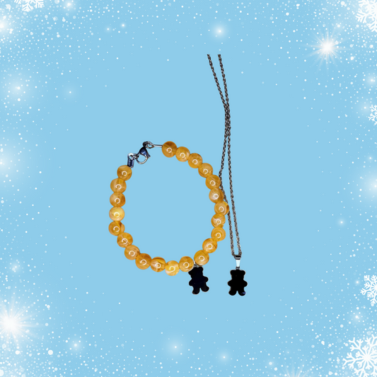 Set collana e bracciale con Orsetto